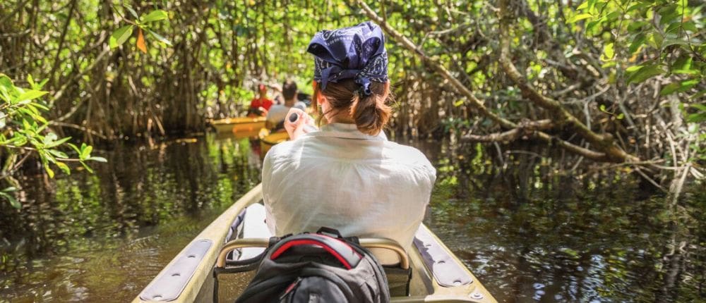 Kayaking in the channels